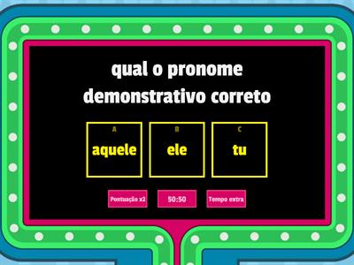 pronomes demonstrativos