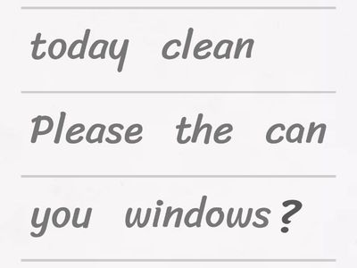 1HE Housework requests