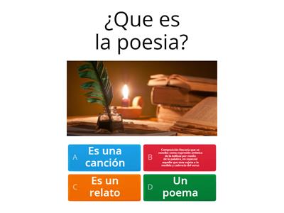 Poesia cuestionario 