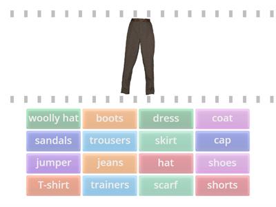 Vocabulary clothes