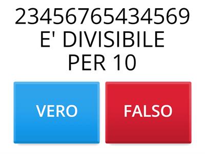 CRITERI DI DIVISIBILITA' 