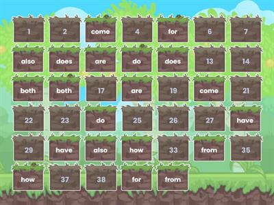 Unit 5 Lesson 3 Wilson JustWords High Frequency Word Review Set 1 of 2 