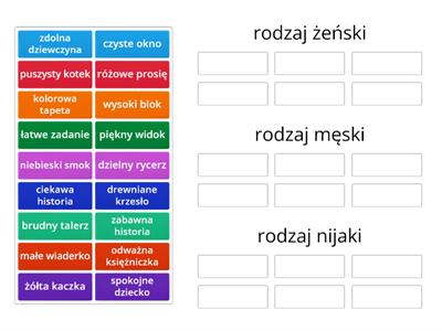  Rodzaj przymiotnika