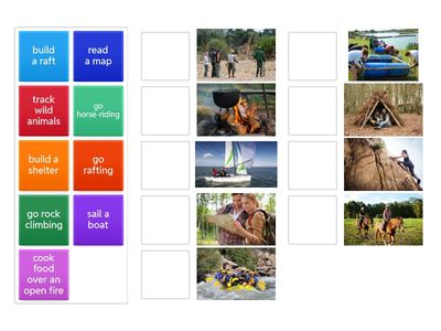 Today3/4A vocabulary: Camping and survival skills