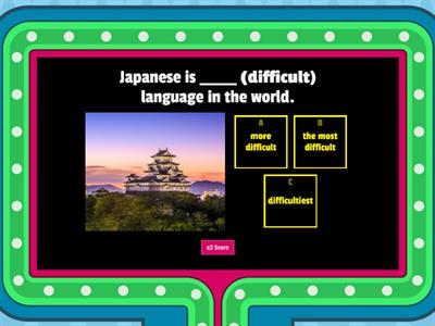 GAME:  Comparatives and Superlatives