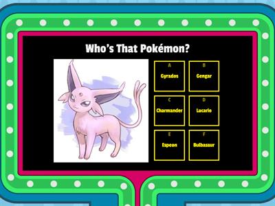 Who's That Pokémon?