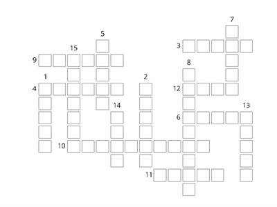 I'm in the sixth grade Vocabulary Grade 6 L1 YBM Choi crossword