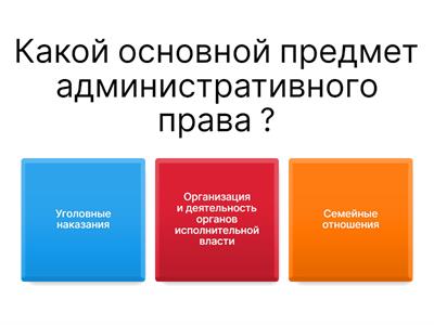 Основы административного права 
