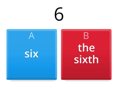 Ordinal vs cardinal numbers