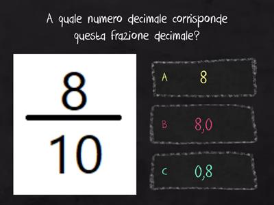 Dalle frazioni decimali ai numeri decimali (livello medio)