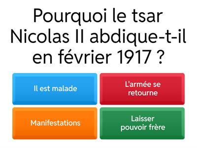 Révolution Russe et ses Conséquences