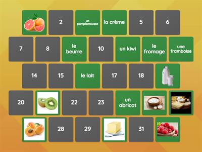 Vocabulaire - Les aliments