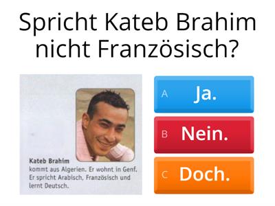 Was ist richtig? - Ja/Nein/Doch