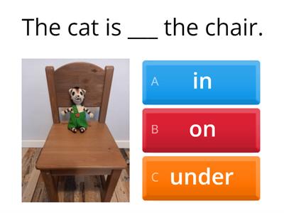 Prepositions of Place: Toys