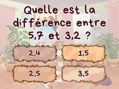 Soustractions de Nombres Décimaux