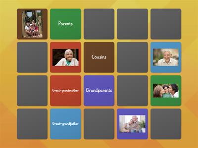 Family members Memory Game AR6 U3