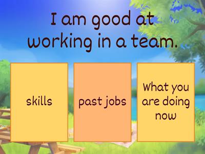 Noticing (Job application)