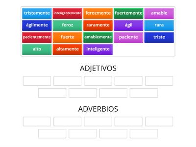 ADJETIVOS Y ADVERBIOS