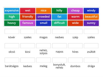 Adjectives - Project 2 - Unit 5