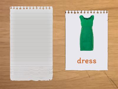 Clothes Vocabulary (Red group)