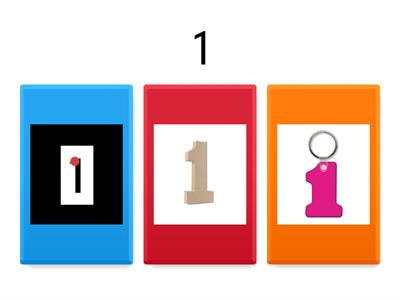 Touch math number game