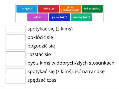 Phrasal verbs. 1 - Człowiek