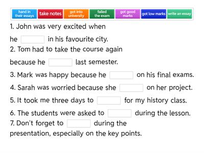 Empower Pre-Intermediate: Unit 9A Education collocations