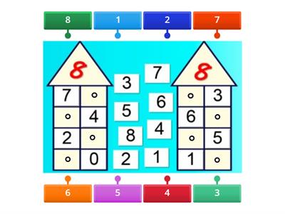 Состав числа 8.