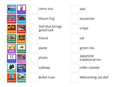 Japanese key words year 8