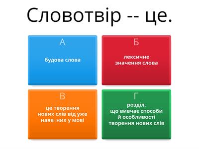 Словотвір. Орфографія