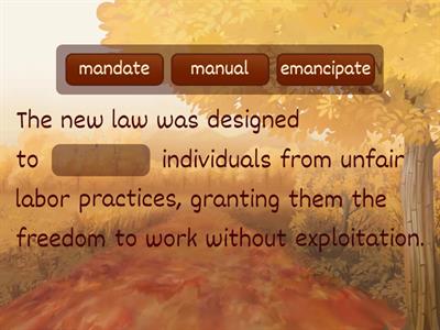 Manu Sentence Completion