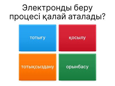"Сұрақ-менен, жауап-сізден" әдісі арқылы үй тапсырмасын сұрау