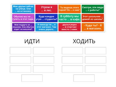 Идти VS Ходить