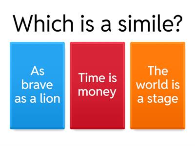 8th Similes and Metaphors Quiz