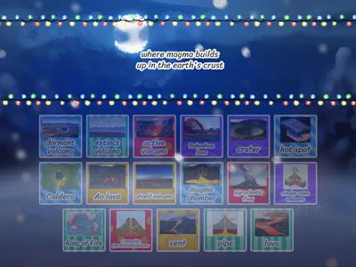 Review of Volcanoes (Find the match)