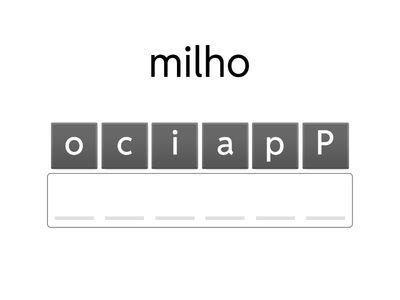 Acertando as palavras 