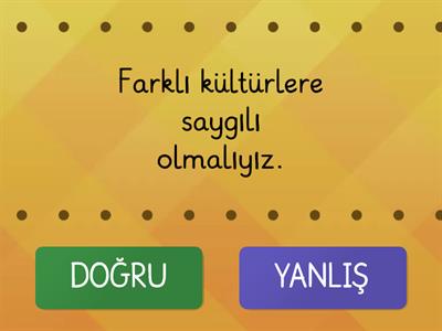 FARKLI KÜLTÜRLER