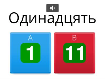 Утворення чисел від 11 до 20