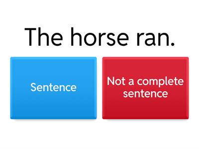 Sentence or not