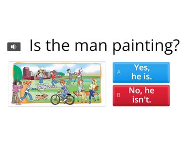 Present continuous questions