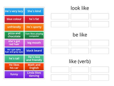 Look like, be like, like