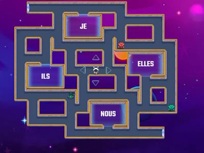 VERBE ALLER PRESENT con labirinto