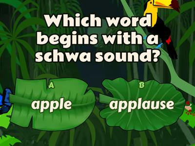 beginning /a/ schwa sound