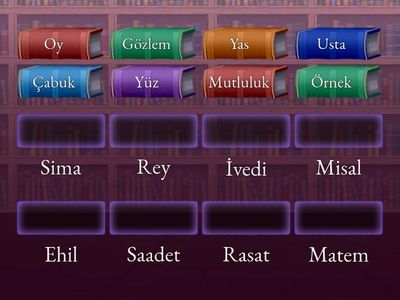 EŞ ANLAMLI SÖZCÜKLER (ZOR)