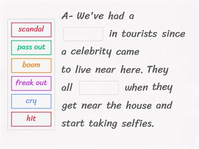 Vocabulary Cloze - Unit 2 Gold Experience B2