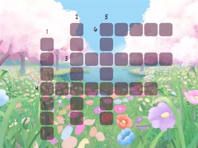 Кроссворд (однокоренные сад)