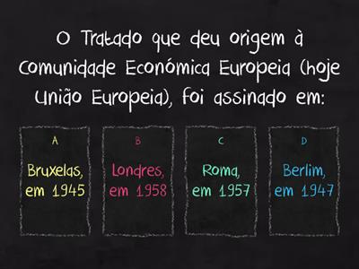 RE - "Construção" da União Europeia