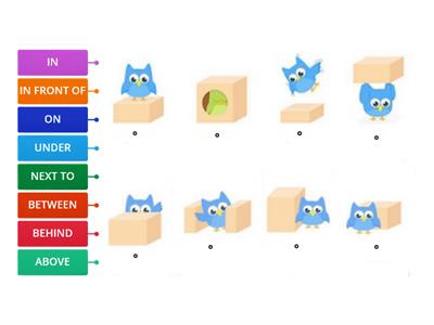 Prepositions of place