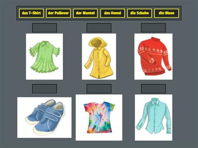 Hallo Anna 3, L.6, Kleider Wörter