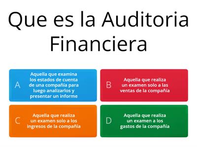 Cuestionario Auditoria Financiera